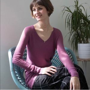 Betabrand M “No Sweat(er)” in Dusty Rose